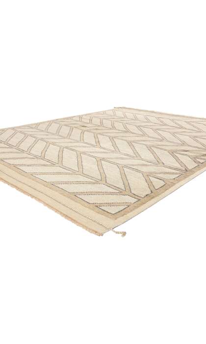 8 x 10 Organic Modern Desert Herringbone Moroccan Rug 31238