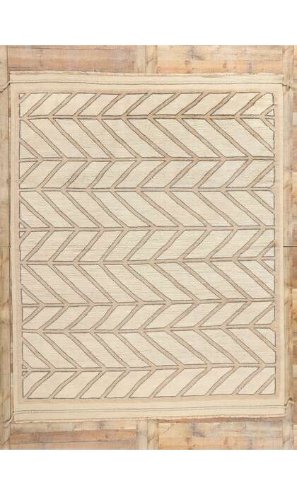 8 x 10 Organic Modern Desert Herringbone Moroccan Rug 31238