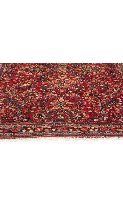 3 x 5 Vintage Persian Sarouk Rug 78914