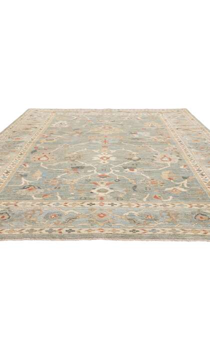 8 x 10 Modern Blue Persian Sultanabad Rug 78893