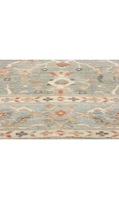8 x 10 Modern Blue Persian Sultanabad Rug 78893