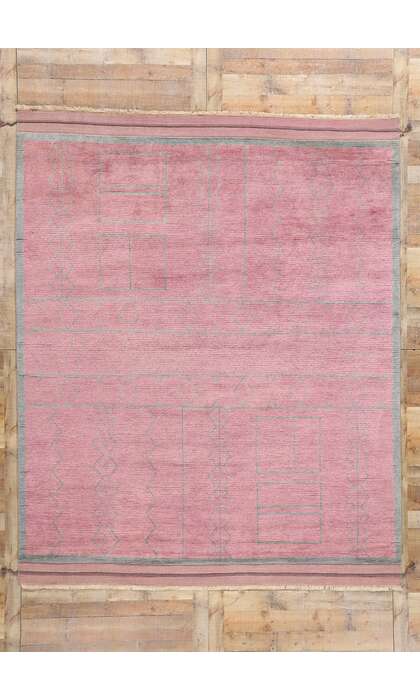8 x 10 Blushing Nomad Boho Chic Pink Moroccan Rug 31188