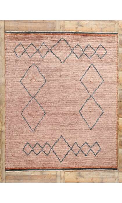 8 x 10 Desert Blush Modern Boho Pink Moroccan Rug 31199