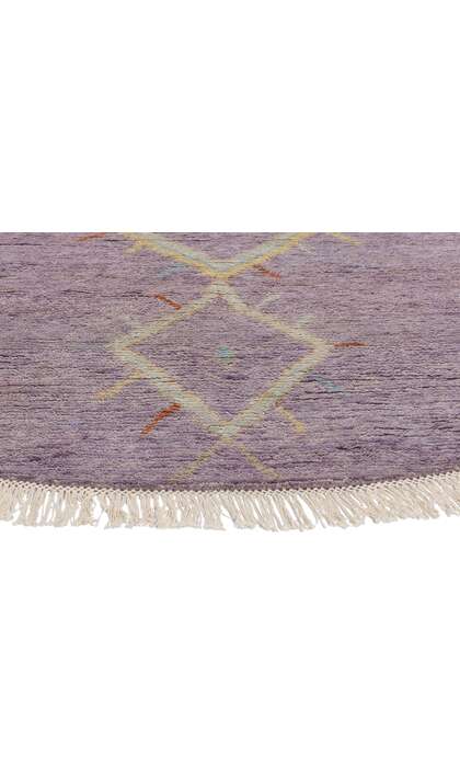 8 x 8 Modern Boho Amethyst Mirage Moroccan Rug 31234