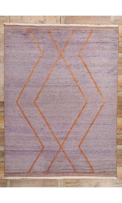 9 x 12 Twilight Horizon Modern Purple Moroccan Rug 31267