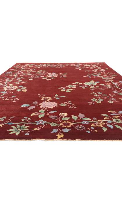 9 x 12 Modern Red Chinese Art Deco Rug 31098