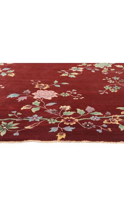 9 x 12 Modern Red Chinese Art Deco Rug 31098