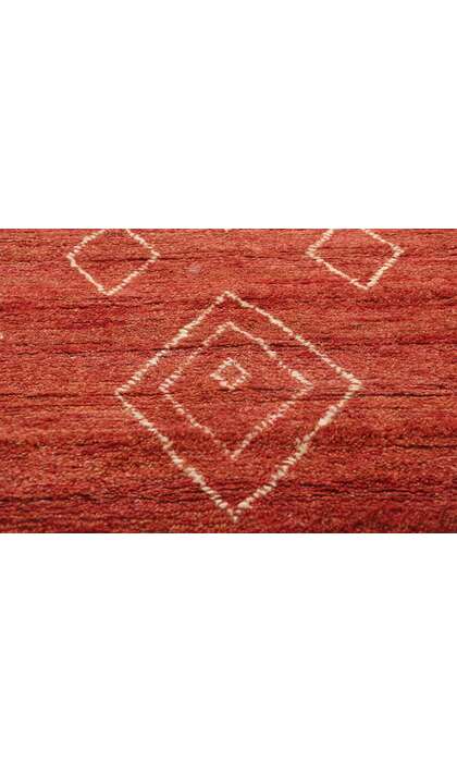 8 x 10 Crimson Desert Oasis Modern Red Moroccan Rug 31215