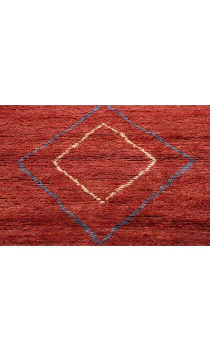8 x 10 Crimson Nomad Modern Red Moroccan Rug 31218