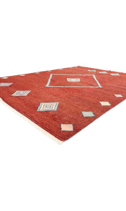 9 x 12 Scarlet Nomad Modern Red Moroccan Rug 31251