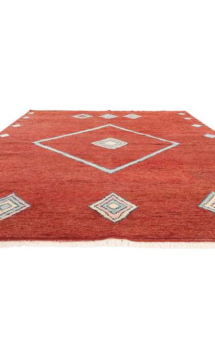 9 x 12 Scarlet Nomad Modern Red Moroccan Rug 31251