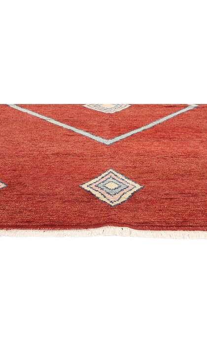 9 x 12 Scarlet Nomad Modern Red Moroccan Rug 31251