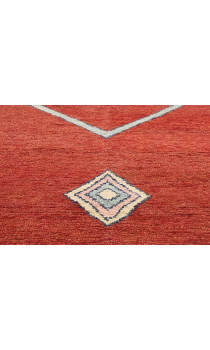 9 x 12 Scarlet Nomad Modern Red Moroccan Rug 31251