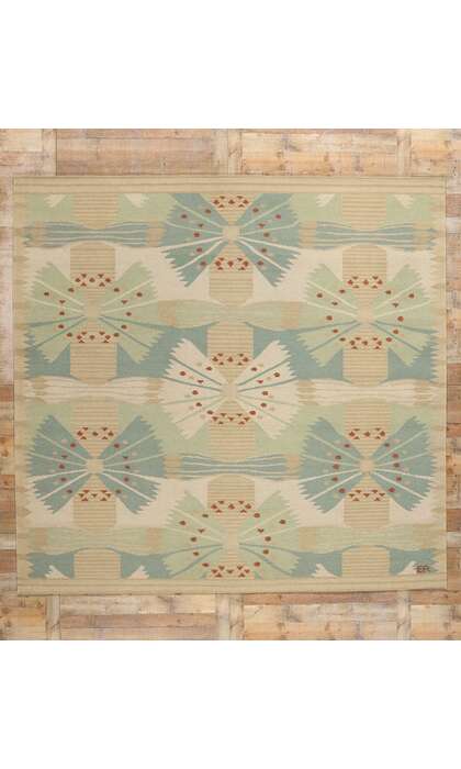 10 x 10 Scandinavian Modern Swedish Inspired Kilim Rug 31107