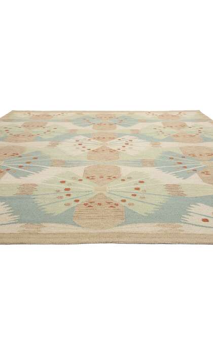 10 x 12 Scandinavian Modern Swedish Inspired Kilim Rug 31106