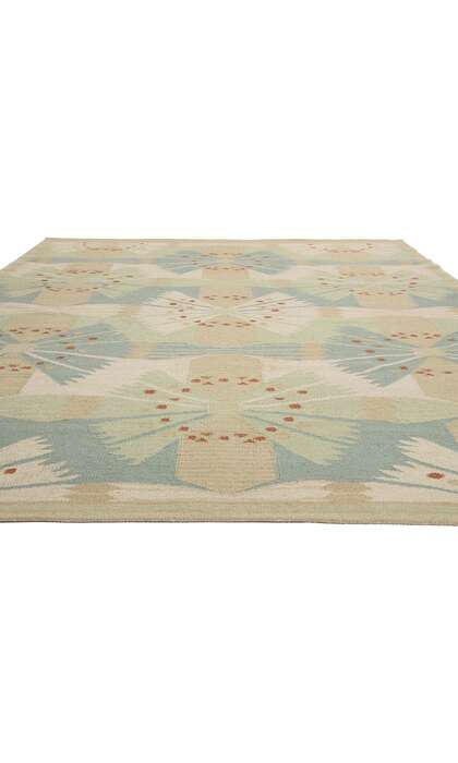 9 x 12 Scandinavian Modern Swedish Inspired Kilim Rug 31108