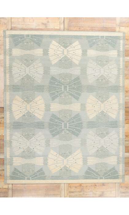 9 x 12 Scandinavian Modern Swedish Inspired Kilim Rug 31109