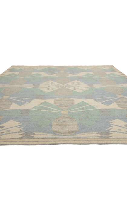 9 x 12 Scandinavian Modern Swedish Inspired Kilim Rug 31110