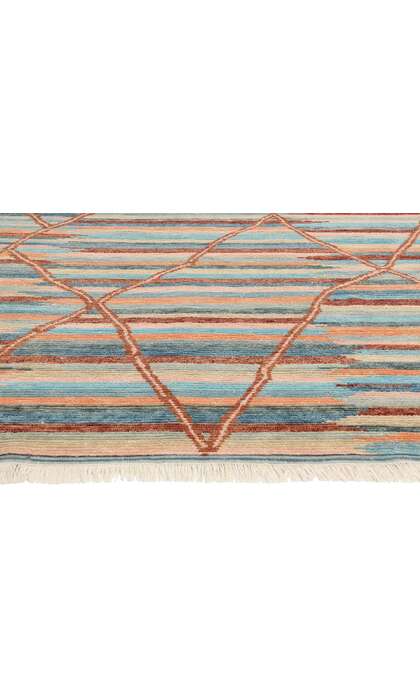 9 x 12 Sahara Echoes Striped Modern Moroccan Rug 31305