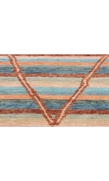 9 x 12 Sahara Echoes Striped Modern Moroccan Rug 31305