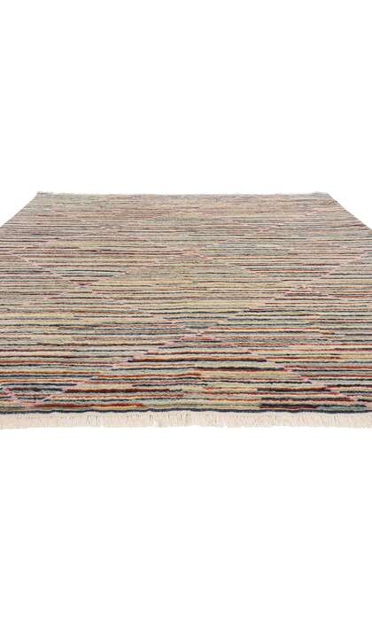 8 x 10 Striated Harmony Modern Boho Striped Moroccan Rug 31225