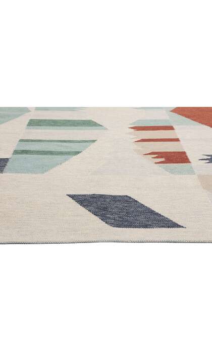 9 x 12 Contemporary Scandinavian Navajo Swedish Inspired Kilim Rug 31334