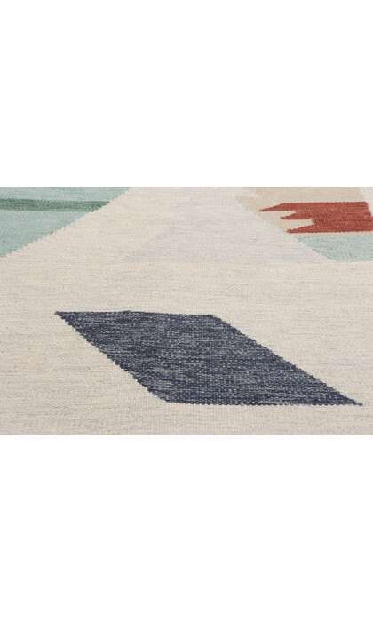 9 x 12 Contemporary Scandinavian Navajo Swedish Inspired Kilim Rug 31334