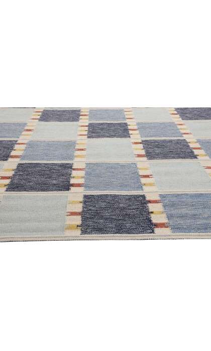 10 x 14 Scandinavian Modern Swedish Inspired Kilim Rug 31123