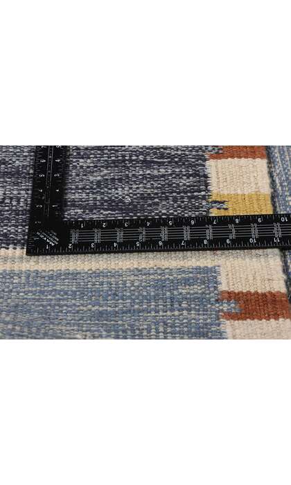 9 x 12 Scandinavian Modern Swedish Inspired Kilim Rug 31124
