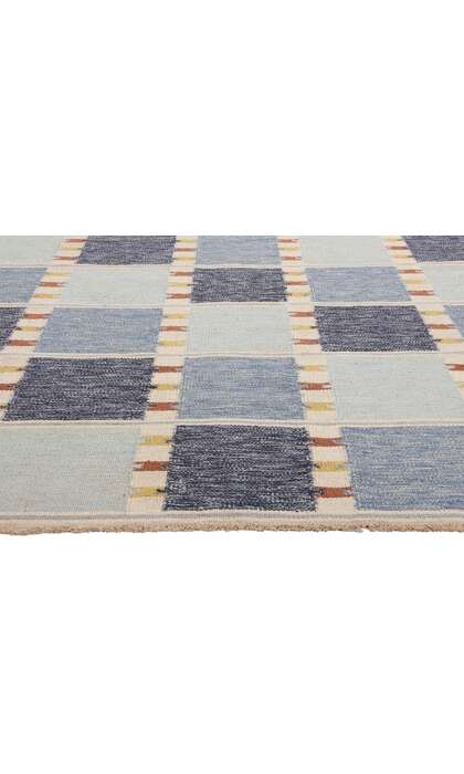 9 x 12 Scandinavian Modern Swedish Inspired Kilim Rug 31124