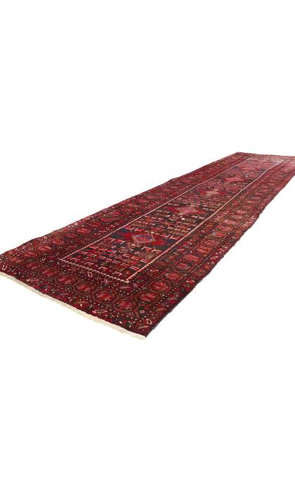 3 x 14 Vintage Persian Heriz Rug Runner 78917