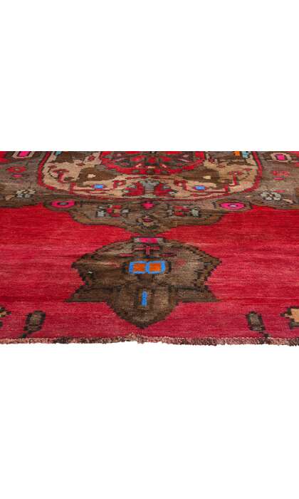 7 x 10 Vintage Red Turkish Kars Rug 77699