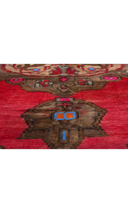 7 x 10 Vintage Red Turkish Kars Rug 77699