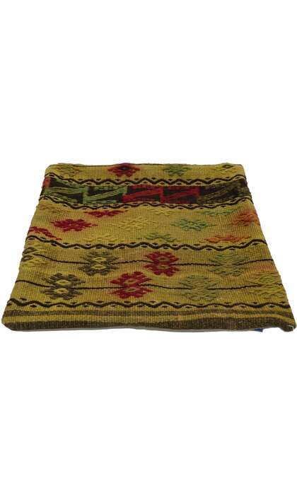1 x 1 Vintage Turkish Kilim Rug Pillow Cover 53635