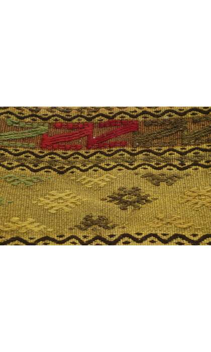 1 x 1 Vintage Turkish Kilim Rug Pillow Cover 53638