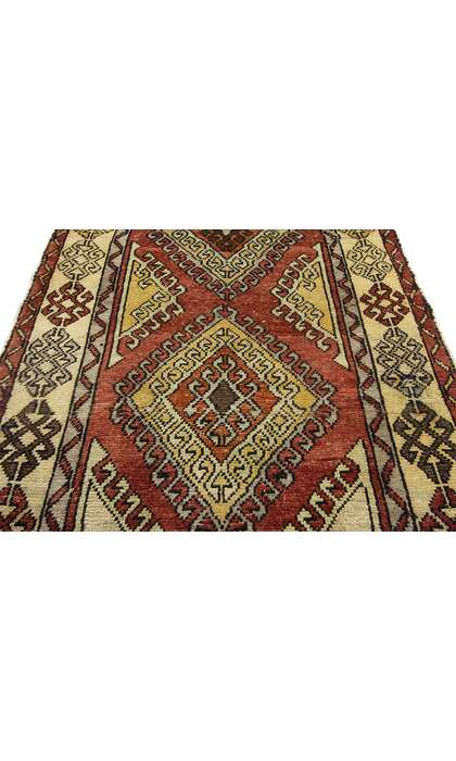 4 x 9 Vintage Turkish Oushak Rug 52412
