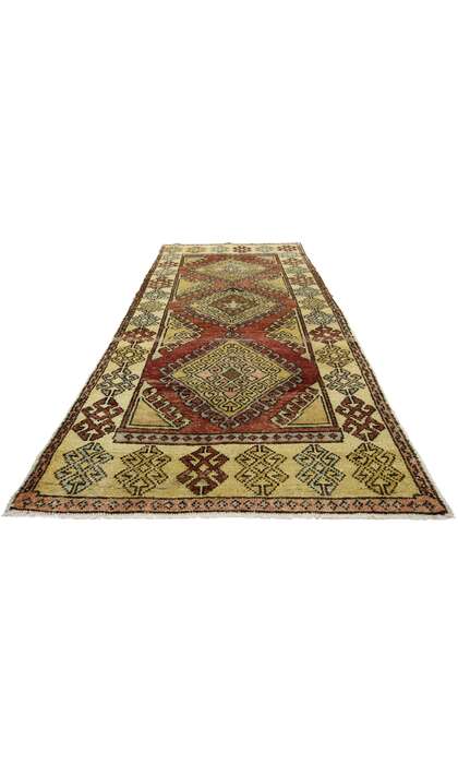 4 x 9 Vintage Turkish Oushak Rug 52413