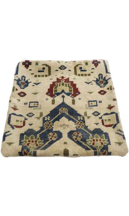 17x17 Vintage Turkish Oushak Rug Pillow Cover 53632