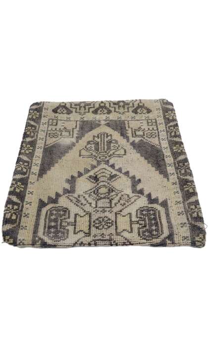 2 x 2 Vintage Turkish Oushak Rug Pillow Cover 53640