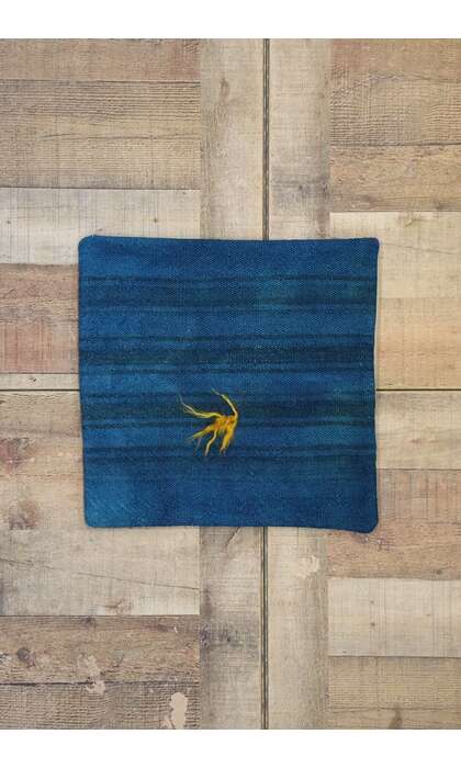 17x18 Vintage Blue Turkish Rug Pillow Cover 53639