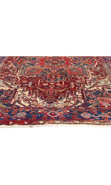 7 x 11 Vintage Persian Heriz Rug 90010