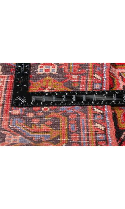 90001 Vintage Persian Heriz Rug, 07'11 x 10'00