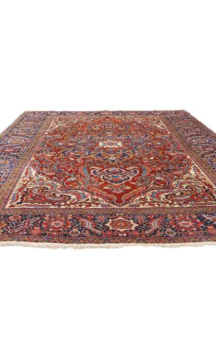8 x 11 Vintage Persian Heriz Rug 90002