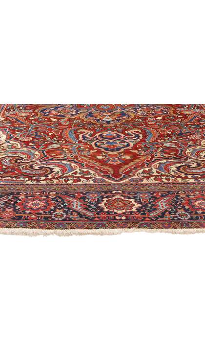 8 x 11 Vintage Persian Heriz Rug 90002