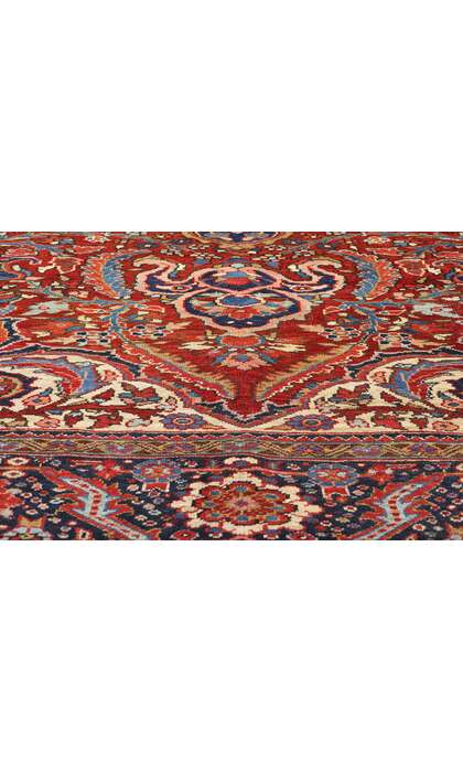 8 x 11 Vintage Persian Heriz Rug 90002