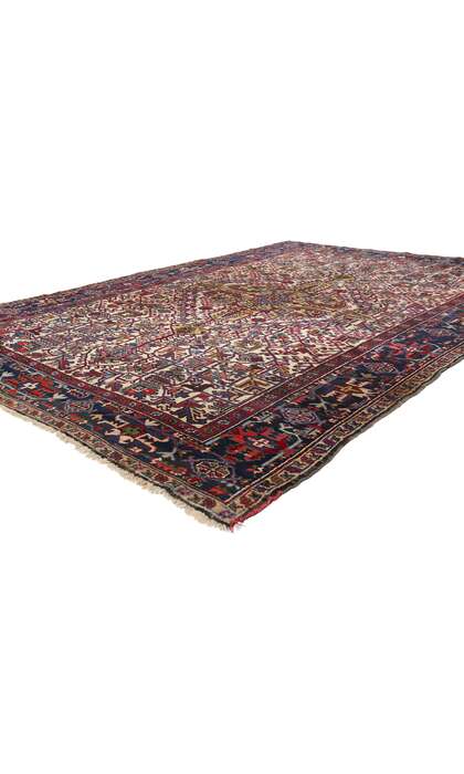 8 x 11 Vintage Persian Heriz Rug 90011