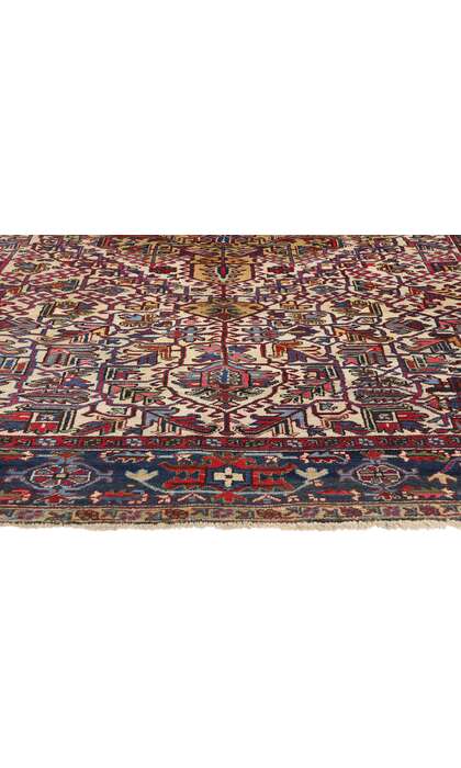 8 x 11 Vintage Persian Heriz Rug 90011