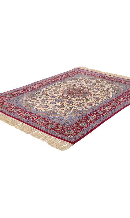 4 x 5 Vintage Persian Isfahan Rug 78924