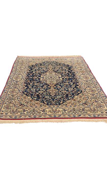 3 x 6 Vintage Persian Tudeshk Nain Rug 78923