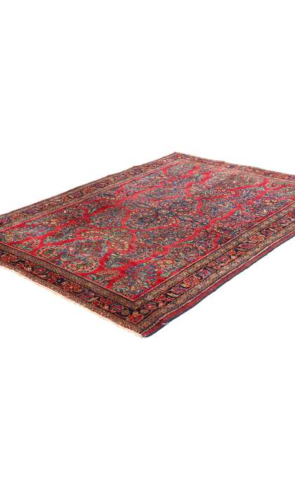 3 x 5 Vintage Persian Sarouk Rug 78915
